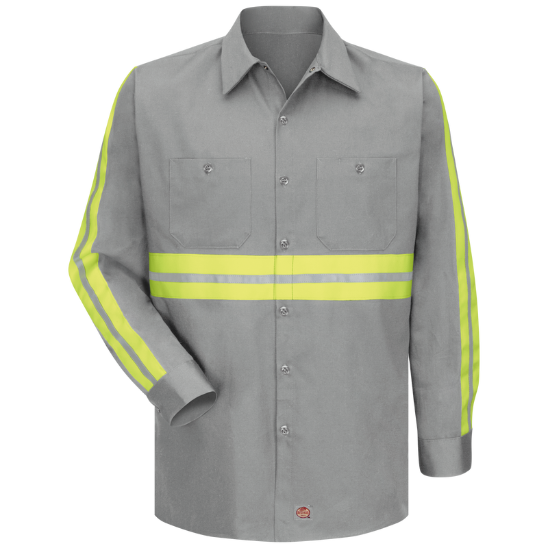 Long Sleeve Enhanced Visibility Cotton Work Shirt