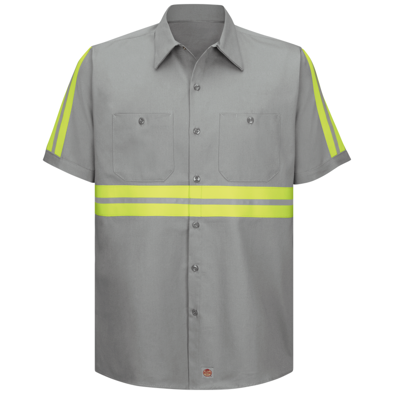 Short Sleeve Enhanced Visibility Cotton Work Shirt