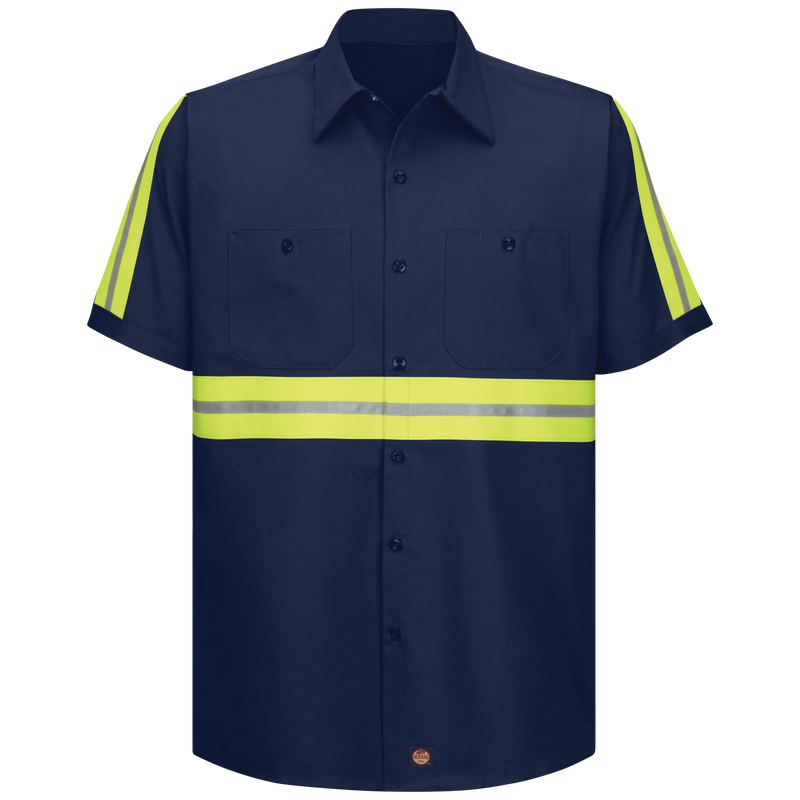 Short Sleeve Enhanced Visibility Cotton Work Shirt