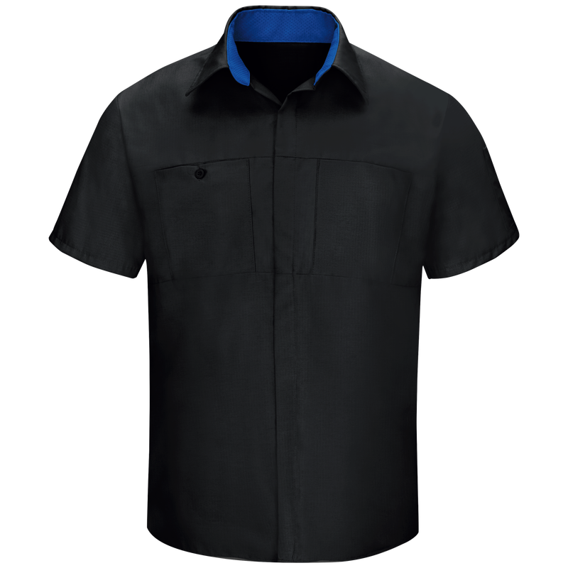 Men's Short Sleeve Performance Plus Shop Shirt With Oilblok Technology